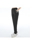 Women's Black Color Pocket Stone Printed Front Seam Trousers (with Plus Size Option)