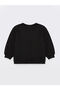 Black Crew Neck Long Sleeve Printed Baby Girl Sweatshirt 2-Pack - 3