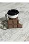 3D Coffee Cup and Chocolate Combination Keychain - 2