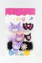 Kuromili My Melody Capybara Pink Purple Colorful Rubber Children's Hairpins