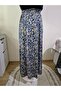Elastic Waist Patterned Winter Medium Thickness Combed Cotton Fabric Maxi Length Mother Skirt, Prayer Skirt Size 38-50 - 3