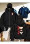 Snow Masked Ninja Unisex Sweatshirt Cardigan 2Strands Thick Fleece
