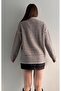 Soft Textured Striped Polo Neck Elite Knitwear Sweater - 6