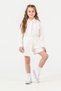 Miniğimin Cicileri Sequin Detailed Shirt and Skort Girls' Set - White