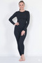 |   Women's Winter Thermal Underwear Set Cotton Anthracite Color - 6