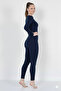 |   Women's Winter Thermal Underwear Set Cotton Dark Blue Color - 8