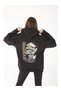 Unisex Printed Oversize Hooded Sweatshirt - 4