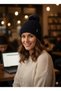 Women's Mini Patterned Knitwear Beanie |   Soft Textured, Winter Hat - 2