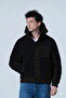 Men's coat Hooded cotton fabric detailed plush coat