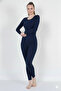 |   Women's Winter Thermal Underwear Set Cotton Dark Blue Color - 7