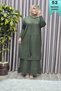 Women's Clothing Large Size 1 Cold Knitwear Vest Set Corded Fabric Double Suit with Dress