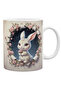 Cute Rabbit Printed Ceramic Mug Cup Mug Gift
