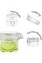 Glass Storage Jars with Airtight Clip Lid, Nut storage tank sealed fresh-keeping tank, Glass ai - 4