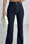 Women's Pensli Flared Jeans Anthracite 7021-23 - 4