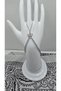 Stainless Steel Silver Color Waterway Butterfly Themed Zircon Stone Shahmeran - 3