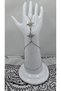Stainless Steel Silver Color Polar Star Zircon Stone Şahmeran