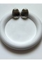 Striped Oyster Model Silver Color Women's Earrings - 4
