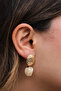 Vip Plate Stone Earrings Half Ball Steel Tip Metal Earrings 3.5cm - 6