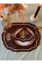 4 Piece Vintage Squirrel Embroidered Tableware Set for 2 People (2 American Plates 43X30 + 2 Napkins 30X30) - 2