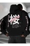 -Women's Sweatshirt Printed Hodies Compact Fabric (Cotton Inside)