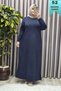 Women's Clothing Large Size 1 Cold Knitwear Corded Fabric Dress