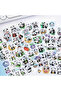 1 Sheet 20 Pieces Transparent Panda Sticker Cute Kawaii - 3