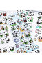 1 Sheet 20 Pieces Transparent Panda Sticker Cute Kawaii - 7