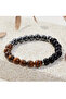Kaplangözü-Hematite-Onyx Design Natural Stone Men's Bracelet