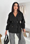 Women's Belted Double-Breasted Trench Coat – Timeless Form - 4