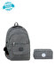 New Season Unisex Licensed Crinkle Fabric School, Backpack and Pencil Case with Two Pockets