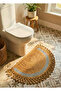 Lunaloop Half Moon Jute Doormat Handmade Front Door Bath Balcony Rug Caravan Boat Home Decoration - 6