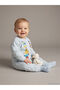 Blue crew neck long sleeve mickey mouse Printed baby boy sweatshirt and sweatpants set