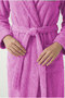 100% Cotton Unisex Bathrobe with Shawl Collar and Pockets, Large Size 3XL 4XL, Dusty Rose, Men's and Women's Bathrobe - 5