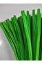 50 Pieces of Fruit Green Chenille, Fuzzy Wire Suitable for Flower Making, 30 cm 6 mm - 2