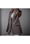 Plaid Pattern Blazer Jacket with Sleeve Detail - 3