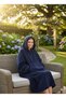 Wellsoft Hooded Wearable Poncho Tv Blanket Unisex over Size - Dark Blue (1 Piece Product)