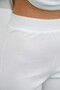 Women's White 3-Piece Tracksuit Set Zippered Sweatshirt Shorts Pants - 7