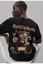 Iron Maiden Rock Metal Back Printed Unisex Oversized Music Band T-Shirt