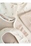 100% Cotton Neutral Color Baby Sleeping Bag, Bodysuit, Beanie and Bib Set 4 Pieces - 4