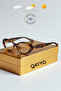 Tabbart Leopard Cat Eye Classic Retro Popular Blue Light Protection Blue Block Transparent Screen Glasses - 2