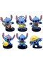 Stitch Pop Head Toys Figure Set Cartoon Characters Multi Pose Pack