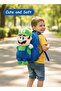 Luigi 3D Plush Character Backpack Super Mario Soft Stuffed School Bag - 2