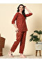 Women Cotton All Over Print Top and Pyjama Set - 2