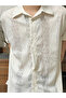 Men Lace Insert Textured Shirt - 3