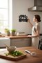 Kitchen Hanger - Decorative Metal Wall Hanger - Kitchen Wall Towel Rack - Hanger Black 35X25Cm - 3