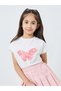 Girls Off-White Butterfly Applique T-Shirt