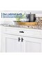 10 Pack T-Bar Cabinet Knobs, Black Cabinet Handles, 2in Kitchen Cabinet Knobs, Single Hole Drawer Kn - 4