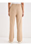 Women Beige Waffle Knit Trousers - 3
