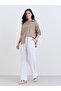 Brown Embroidered Cotton Oversized Shirt - 2