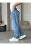 P3218 Blue Washed Baggy Jeans Pants - 2